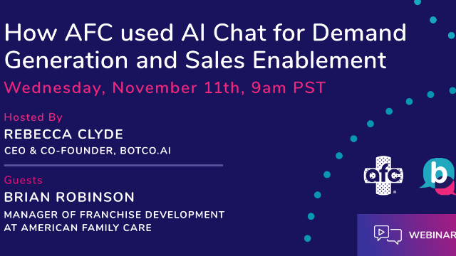 How AFC Used AI Chat for Demand Generation and Sales Enablement