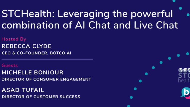 STCHealth: Leveraging The Powerful Combination of AI Chat and Live Chat